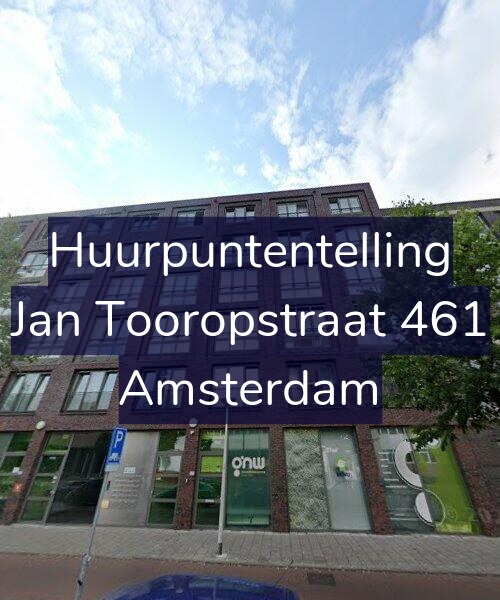 Foto gevel Huurpuntentelling voor Jan Tooropstraat 461, Amsterdam