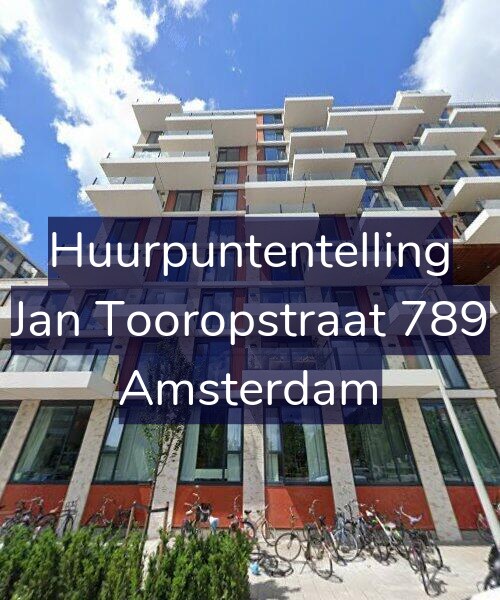 Foto gevel Huurpuntentelling voor Jan Tooropstraat 789, Amsterdam