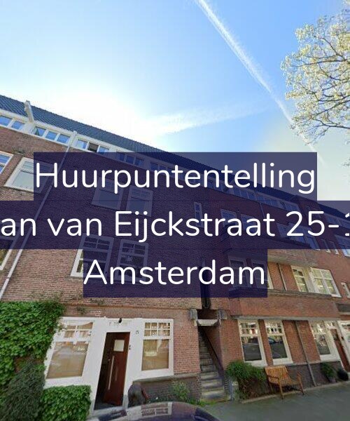 Foto gevel Huurpuntentelling voor Jan van Eijckstraat 25-1, Amsterdam