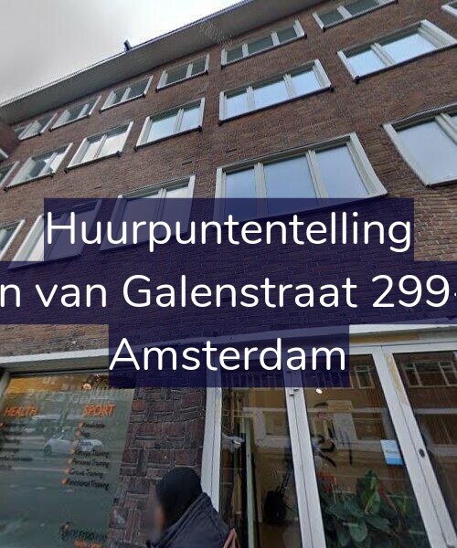 Foto gevel Huurpuntentelling voor Jan van Galenstraat 299-1, Amsterdam