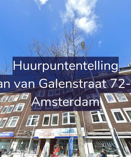 Foto gevel Huurpuntentelling voor Jan van Galenstraat 72-3, Amsterdam