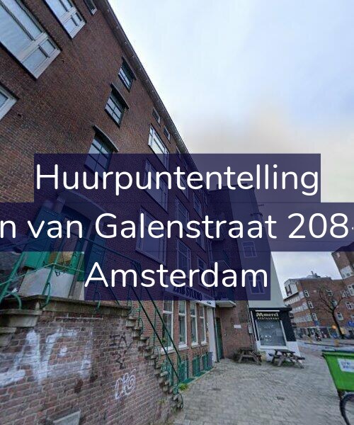Foto gevel Huurpuntentelling voor Jan van Galenstraat 208-1, Amsterdam