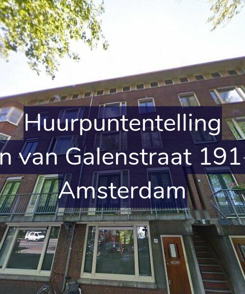 Foto gevel Huurpuntentelling voor Jan van Galenstraat 191-2, Amsterdam