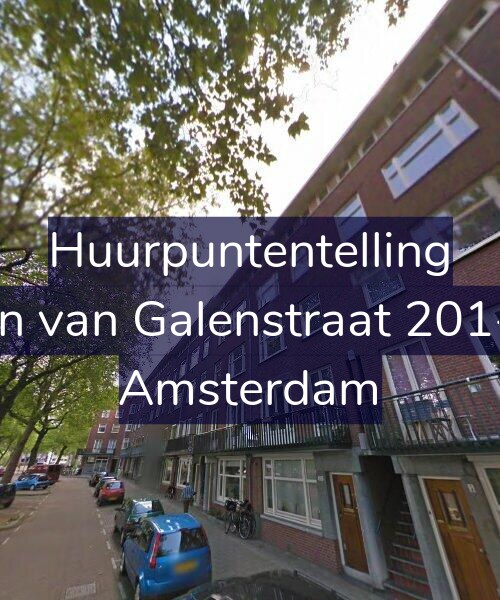 Foto gevel Huurpuntentelling voor Jan van Galenstraat 201-3, Amsterdam