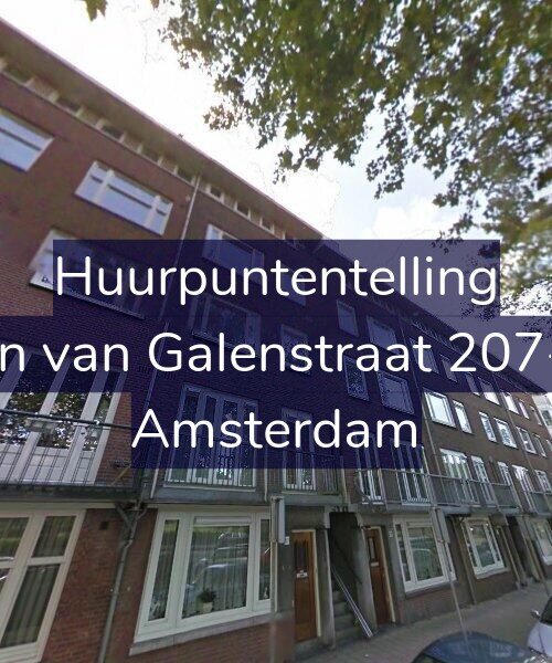 Foto gevel Huurpuntentelling voor Jan van Galenstraat 207-1, Amsterdam