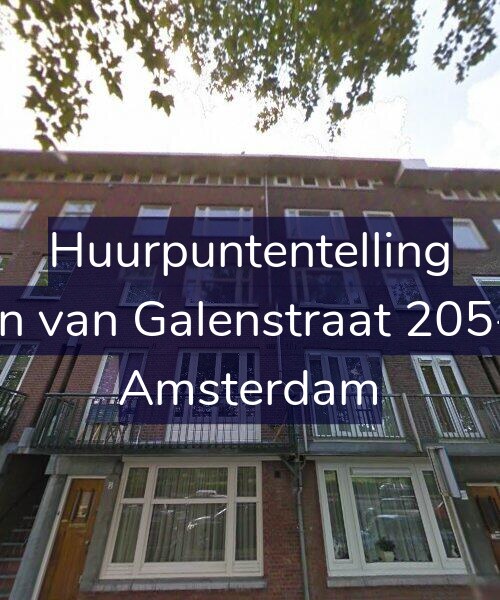 Foto gevel Huurpuntentelling voor Jan van Galenstraat 205-1, Amsterdam