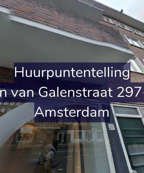 Foto gevel Huurpuntentelling voor Jan van Galenstraat 297-1, Amsterdam