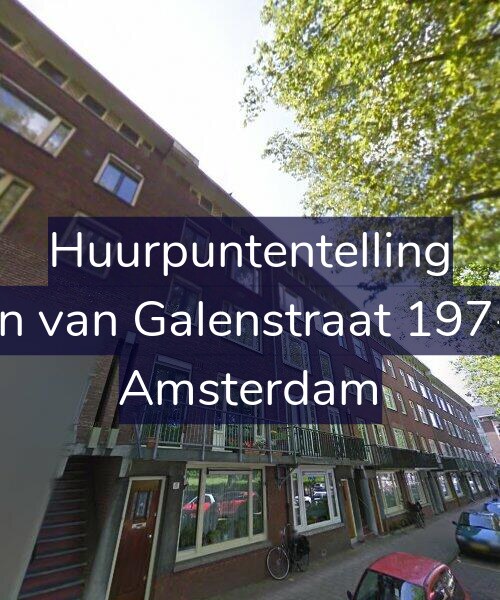 Foto gevel Huurpuntentelling voor Jan van Galenstraat 197-1, Amsterdam