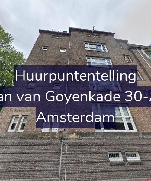 Foto gevel Huurpuntentelling voor Jan van Goyenkade 30-A, Amsterdam