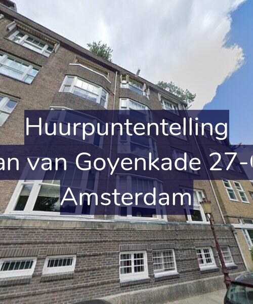 Foto gevel Huurpuntentelling voor Jan van Goyenkade 27-O, Amsterdam