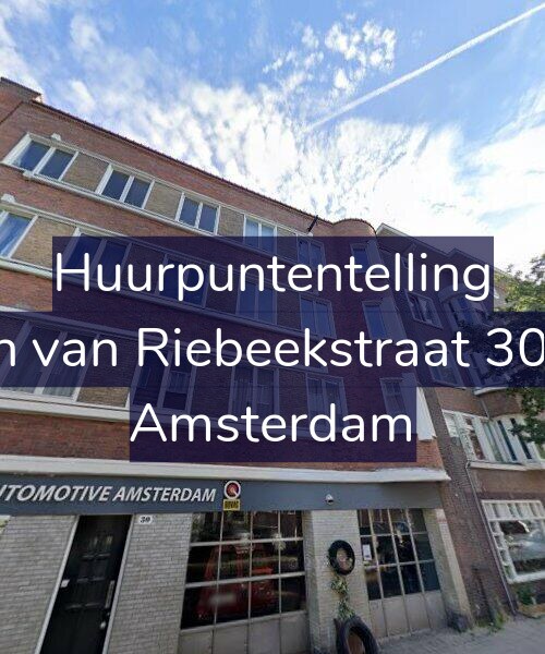 Foto gevel Huurpuntentelling voor Jan van Riebeekstraat 30-1, Amsterdam