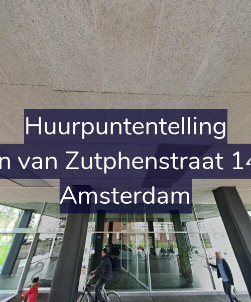 Foto gevel Huurpuntentelling voor Jan van Zutphenstraat 147, Amsterdam