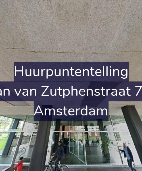 Foto gevel Huurpuntentelling voor Jan van Zutphenstraat 73, Amsterdam