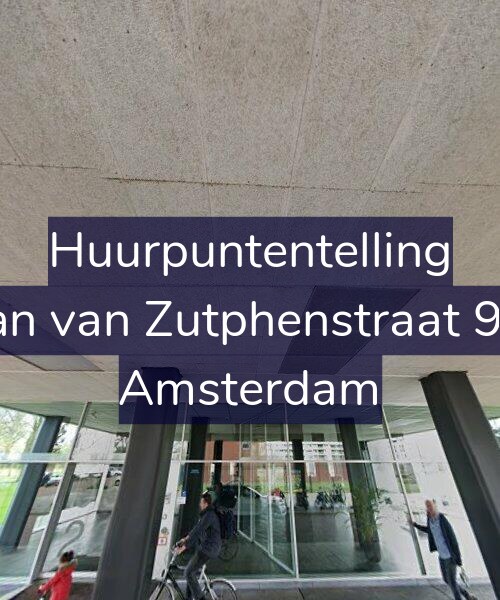 Foto gevel Huurpuntentelling voor Jan van Zutphenstraat 95, Amsterdam
