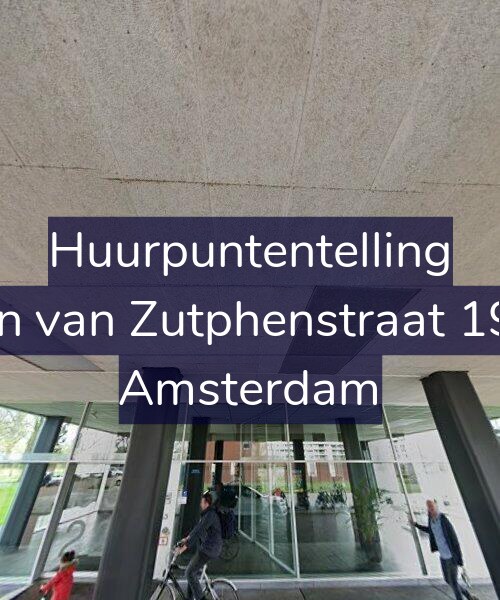 Foto gevel Huurpuntentelling voor Jan van Zutphenstraat 199, Amsterdam