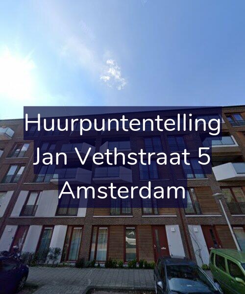 Foto gevel Huurpuntentelling voor Jan Vethstraat 5, Amsterdam