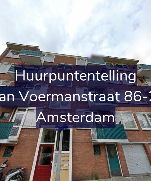 Foto gevel Huurpuntentelling voor Jan Voermanstraat 86-2, Amsterdam