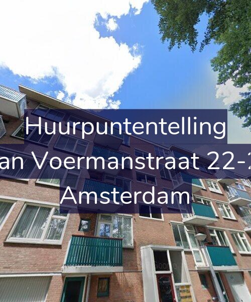 Foto gevel Huurpuntentelling voor Jan Voermanstraat 22-2, Amsterdam