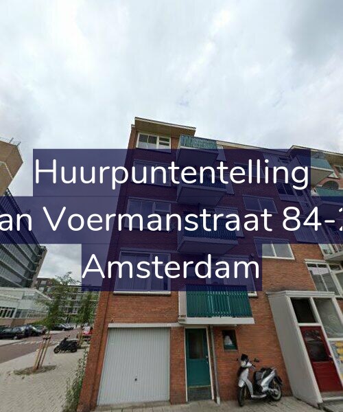 Foto gevel Huurpuntentelling voor Jan Voermanstraat 84-2, Amsterdam