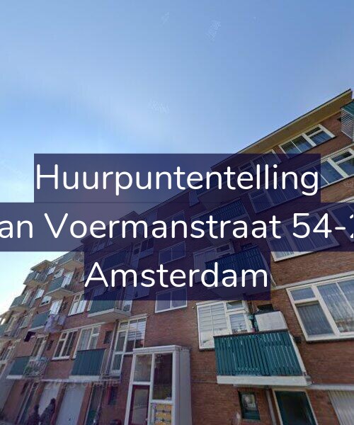 Foto gevel Huurpuntentelling voor Jan Voermanstraat 54-2, Amsterdam