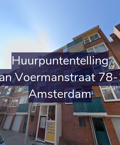Foto gevel Huurpuntentelling voor Jan Voermanstraat 78-1, Amsterdam