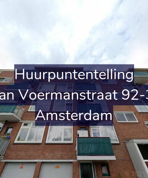 Foto gevel Huurpuntentelling voor Jan Voermanstraat 92-3, Amsterdam