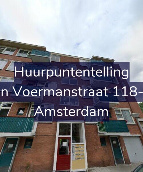 Foto gevel Huurpuntentelling voor Jan Voermanstraat 118-H, Amsterdam