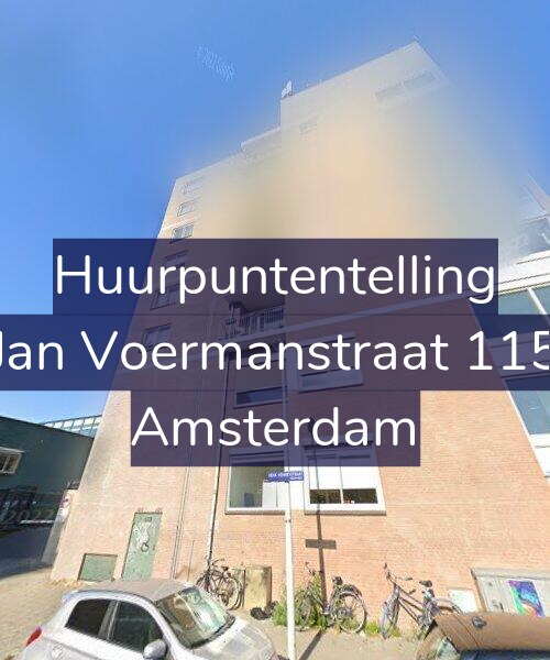 Foto gevel Huurpuntentelling voor Jan Voermanstraat 115, Amsterdam