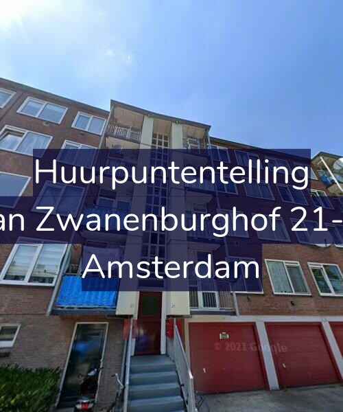 Foto gevel Huurpuntentelling voor Jan Zwanenburghof 21-1, Amsterdam