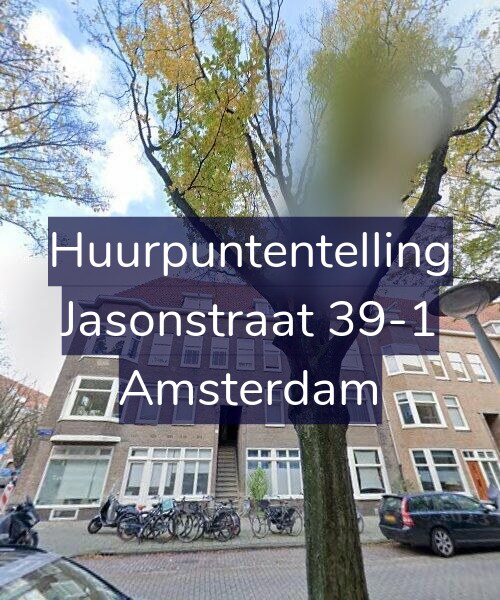 Foto gevel Huurpuntentelling voor Jasonstraat 39-1, Amsterdam