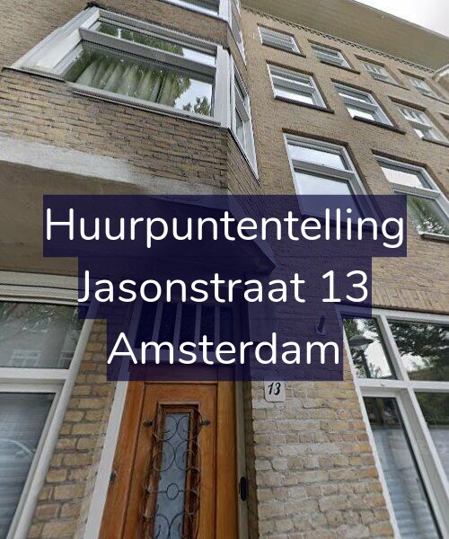 Foto gevel Huurpuntentelling voor Jasonstraat 13, Amsterdam