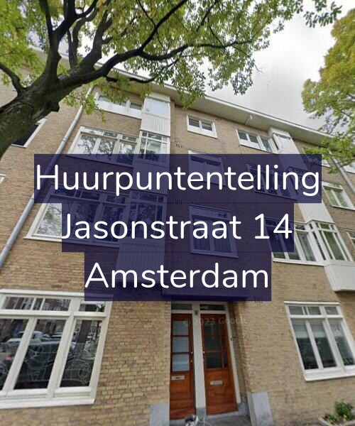 Foto gevel Huurpuntentelling voor Jasonstraat 14, Amsterdam