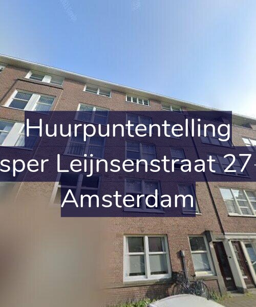 Foto gevel Huurpuntentelling voor Jasper Leijnsenstraat 27-3, Amsterdam