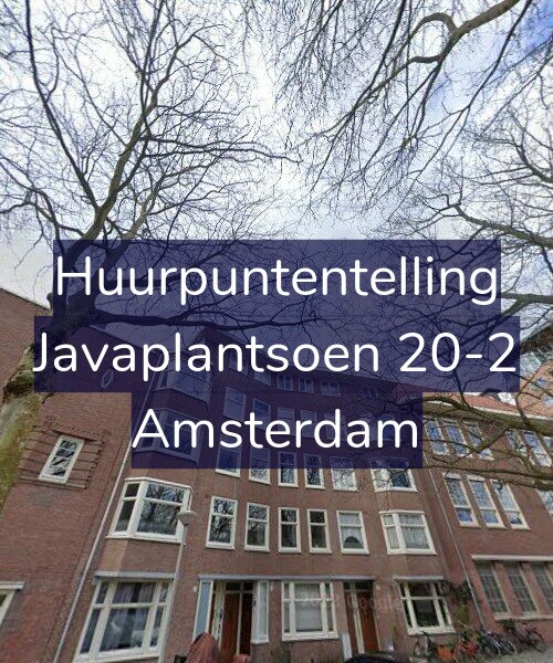 Foto gevel Huurpuntentelling voor Javaplantsoen 20-2, Amsterdam