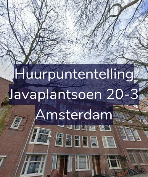 Foto gevel Huurpuntentelling voor Javaplantsoen 20-3, Amsterdam