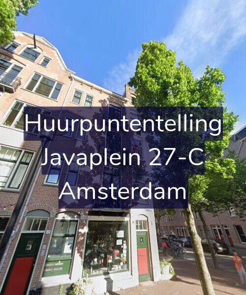 Foto gevel Huurpuntentelling voor Javaplein 27-C, Amsterdam