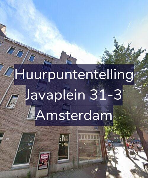 Foto gevel Huurpuntentelling voor Javaplein 31-3, Amsterdam