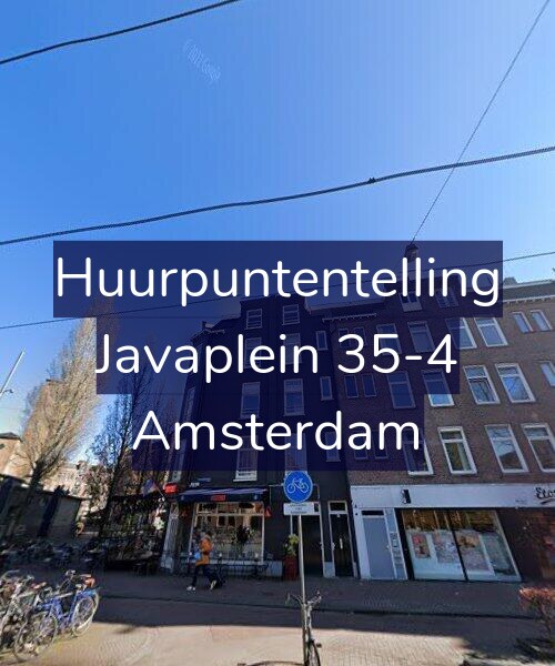 Foto gevel Huurpuntentelling voor Javaplein 35-4, Amsterdam