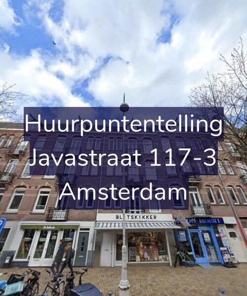Foto gevel Huurpuntentelling voor Javastraat 117-3, Amsterdam