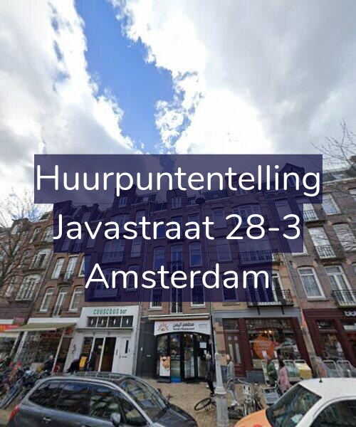 Foto gevel Huurpuntentelling voor Javastraat 28-3, Amsterdam