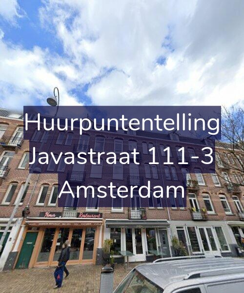 Foto gevel Huurpuntentelling voor Javastraat 111-3, Amsterdam