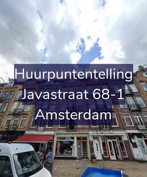 Foto gevel Huurpuntentelling voor Javastraat 68-1, Amsterdam