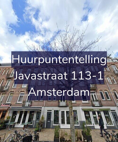 Foto gevel Huurpuntentelling voor Javastraat 113-1, Amsterdam