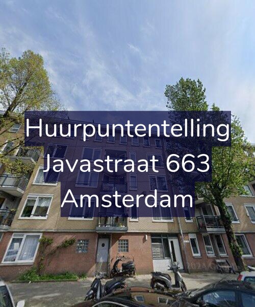 Foto gevel Huurpuntentelling voor Javastraat 663, Amsterdam