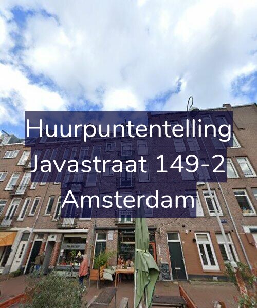 Foto gevel Huurpuntentelling voor Javastraat 149-2, Amsterdam