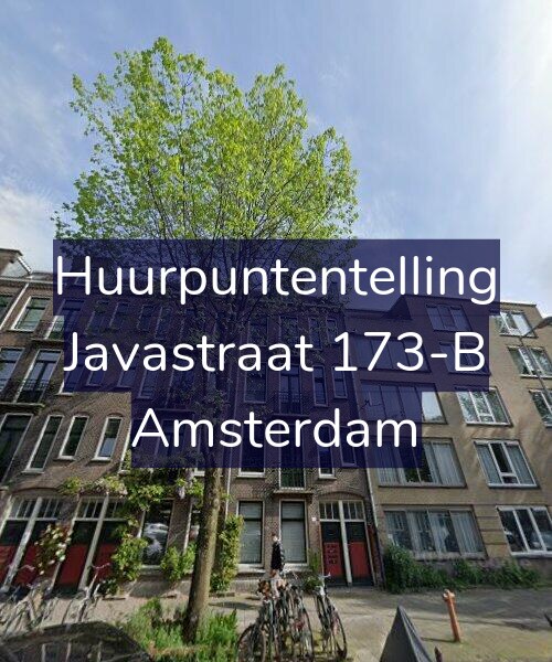 Foto gevel Huurpuntentelling voor Javastraat 173-B, Amsterdam