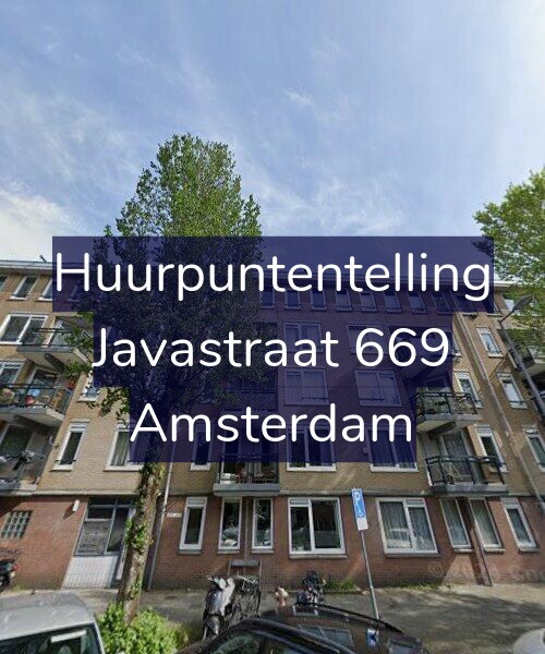 Foto gevel Huurpuntentelling voor Javastraat 669, Amsterdam