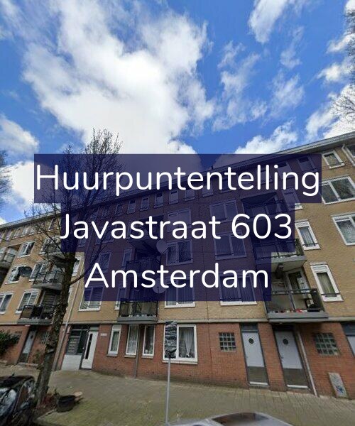 Foto gevel Huurpuntentelling voor Javastraat 603, Amsterdam