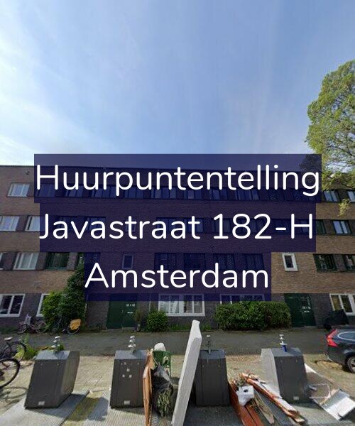 Foto gevel Huurpuntentelling voor Javastraat 182-H, Amsterdam