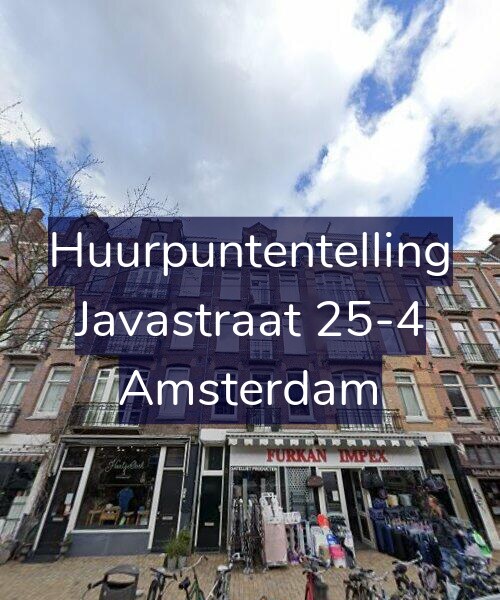 Foto gevel Huurpuntentelling voor Javastraat 25-4, Amsterdam